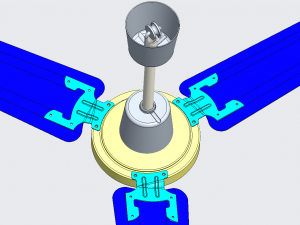 ceiling ng fan 56 in diameter 3Dモデル