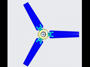 ceiling ng fan 56 in diameter 3Dモデル