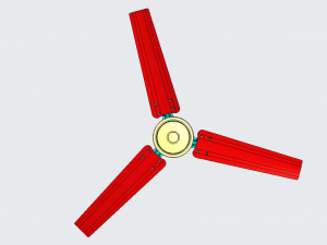 ceiling ng fan 56 in diameter 3Dモデル