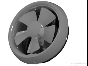ventilation fan 25cm Modelo 3D