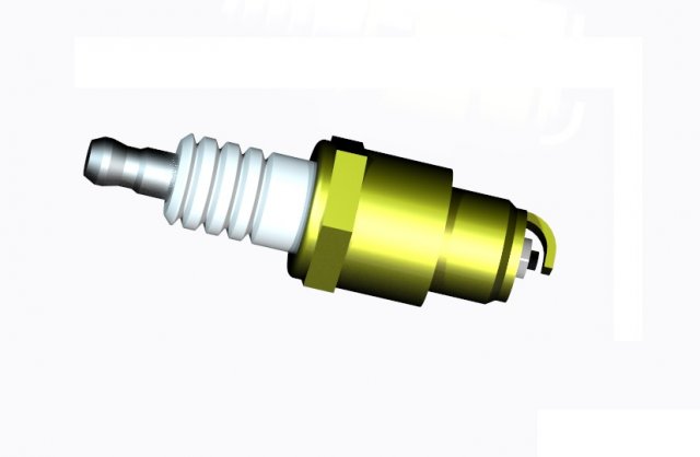spark plug 3Dモデル .c4d .max .obj .3ds .fbx .stl .blend 