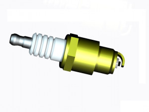 spark plug Model 3D
