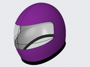 motorcycle helmet shell Model 3D