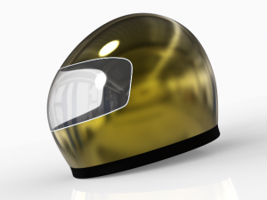 motorcycle helmet shell Model 3D