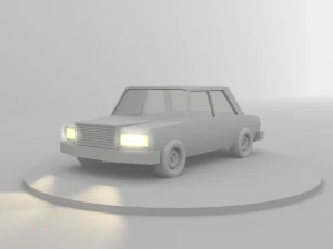 拉达低聚赛车是俄罗斯的 3D 模型