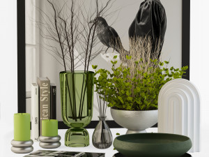 decorative set 001- plants set 3D 모델