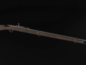 Berdan rifle 3D Model