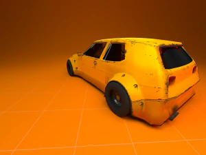 Lowpoly drift car 3D Model