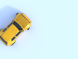 Lowpoly drift car 3D Model