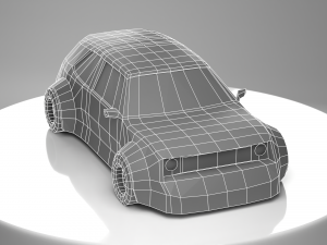 Lowpoly drift car 3D मॉडल