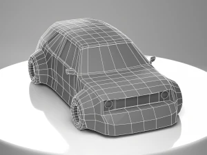 Lowpoly drift car 3D Model