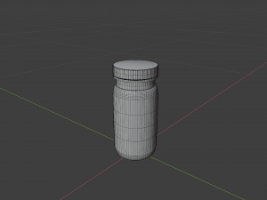 headache pill bottle Model 3D