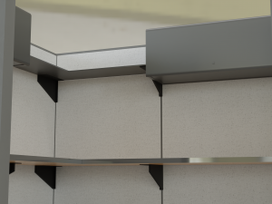 office cubicle empty Modello 3D