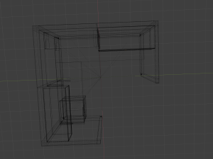 office cubicle empty Modello 3D
