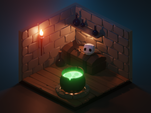 Lair of the witch 3D 模型