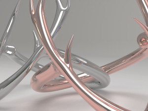 deer ring antler v form Modello di stampa 3D