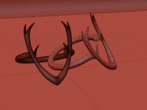 deer ring antler v form Modello di stampa 3D