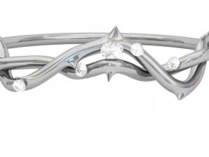 玫瑰钻戒 3D 打印模型