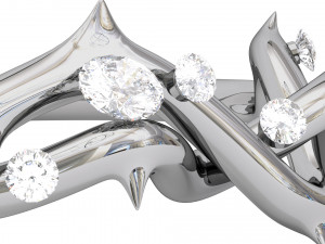 rose diamond ring 3D Принт Модель
