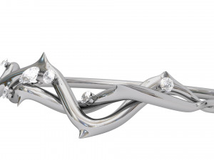 rose diamond ring 3D Принт Модель