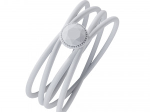 4 wire diamond ring size 9 3D Print Model