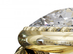 4 wire diamond ring size 9 3D Print Model