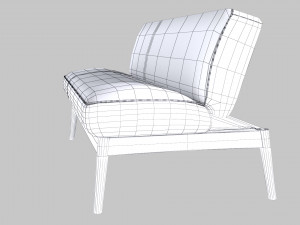 corduroy pulley sofa bed Model 3D