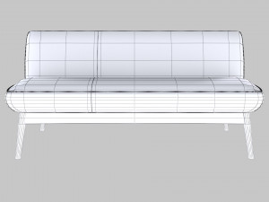 corduroy pulley sofa bed Model 3D