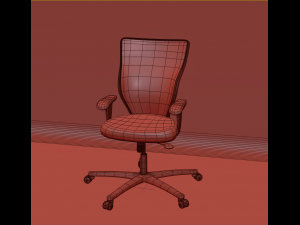 office chair cube pattern 3D-Modell