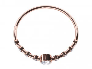 nine diamonds copper ring 3D Model