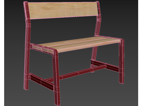 Pack of Sofa interior and bench 3D Model