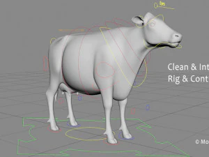 cow pro holstein 3D Model