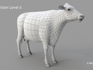 cow pro holstein 3D 模型
