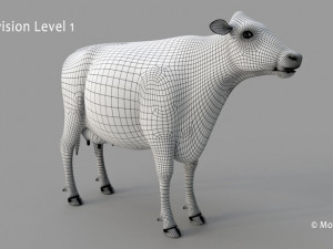 cow pro holstein 3D 模型