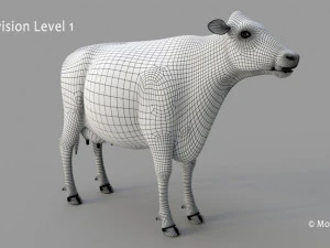 cow pro holstein 3D Model