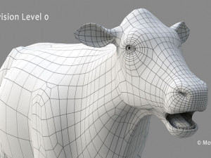 cow pro holstein 3D 模型