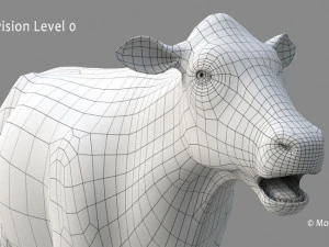cow pro holstein 3D Model