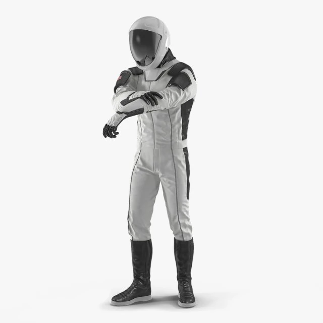 Traje espacial de astronauta futurista equipado Modelo 3D .c4d .max .obj .3ds .fbx .stl .blend