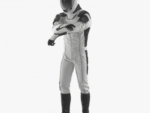 Traje espacial de astronauta futurista equipado Modelo 3D