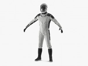 Traje espacial de astronauta futurista equipado Modelo 3D