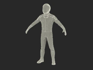 Traje espacial de astronauta futurista equipado Modelo 3D