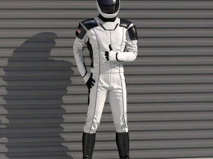 Traje espacial de astronauta futurista equipado Modelo 3D
