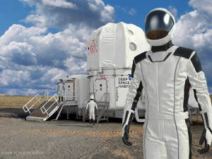 Traje espacial de astronauta futurista equipado Modelo 3D