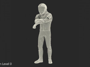 futuristic astronaut space suit rigged 3D Model