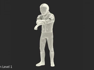 Traje espacial de astronauta futurista equipado Modelo 3D