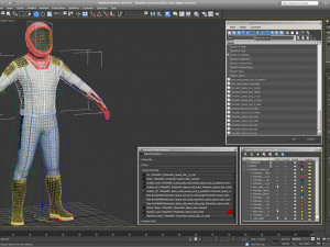 futuristic astronaut space suit rigged 3D Model