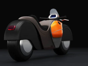 conceito de moto Modelo 3D