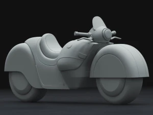 conceito de moto Modelo 3D