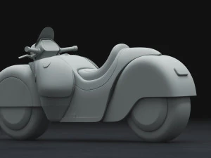 conceito de moto Modelo 3D