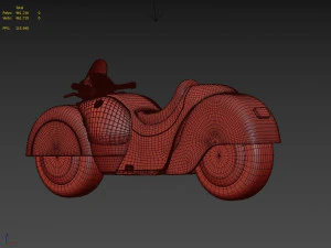 conceito de moto Modelo 3D